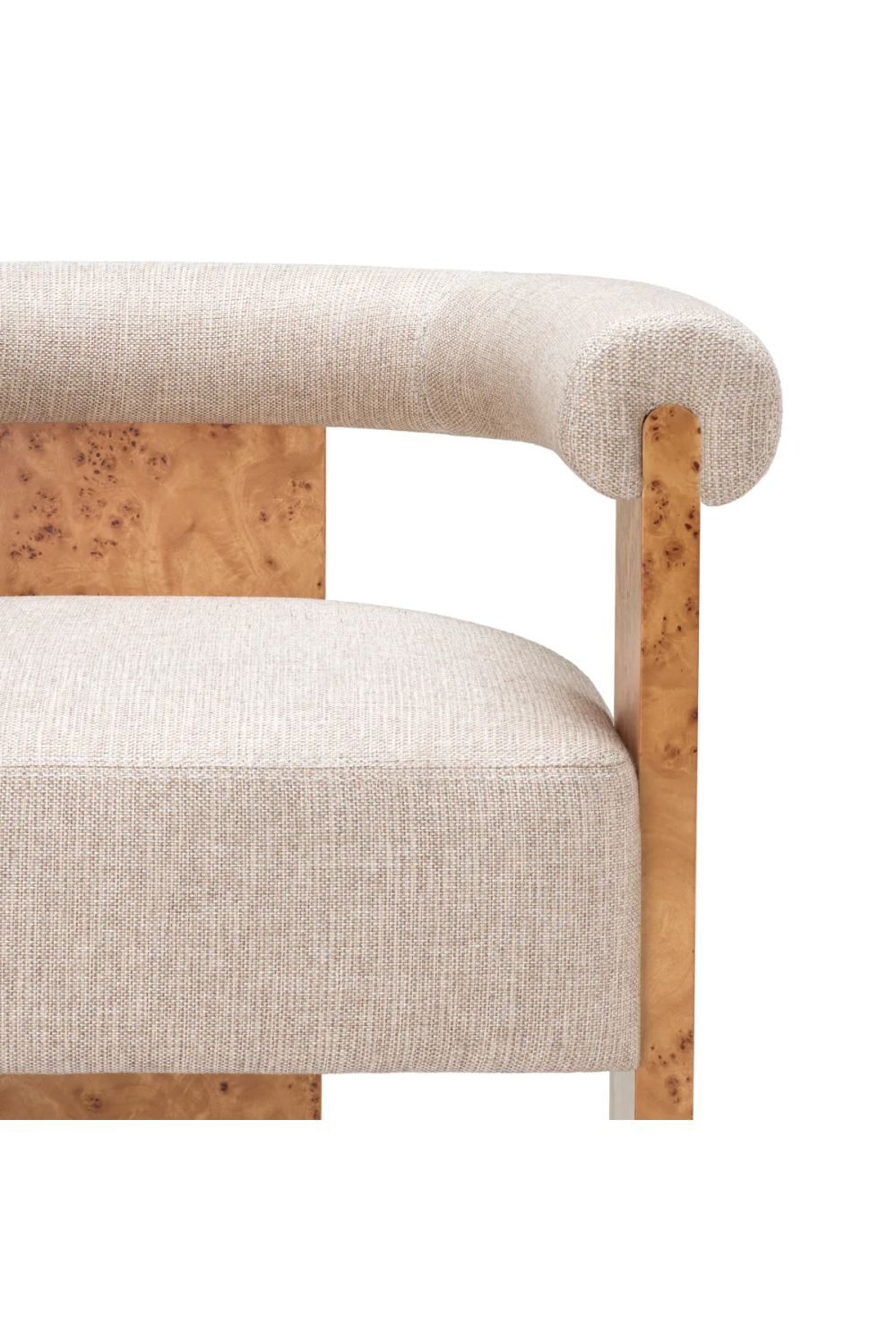 Mappa Burl Curved Dining Chair | Eichholtz Percy | Oroa.com