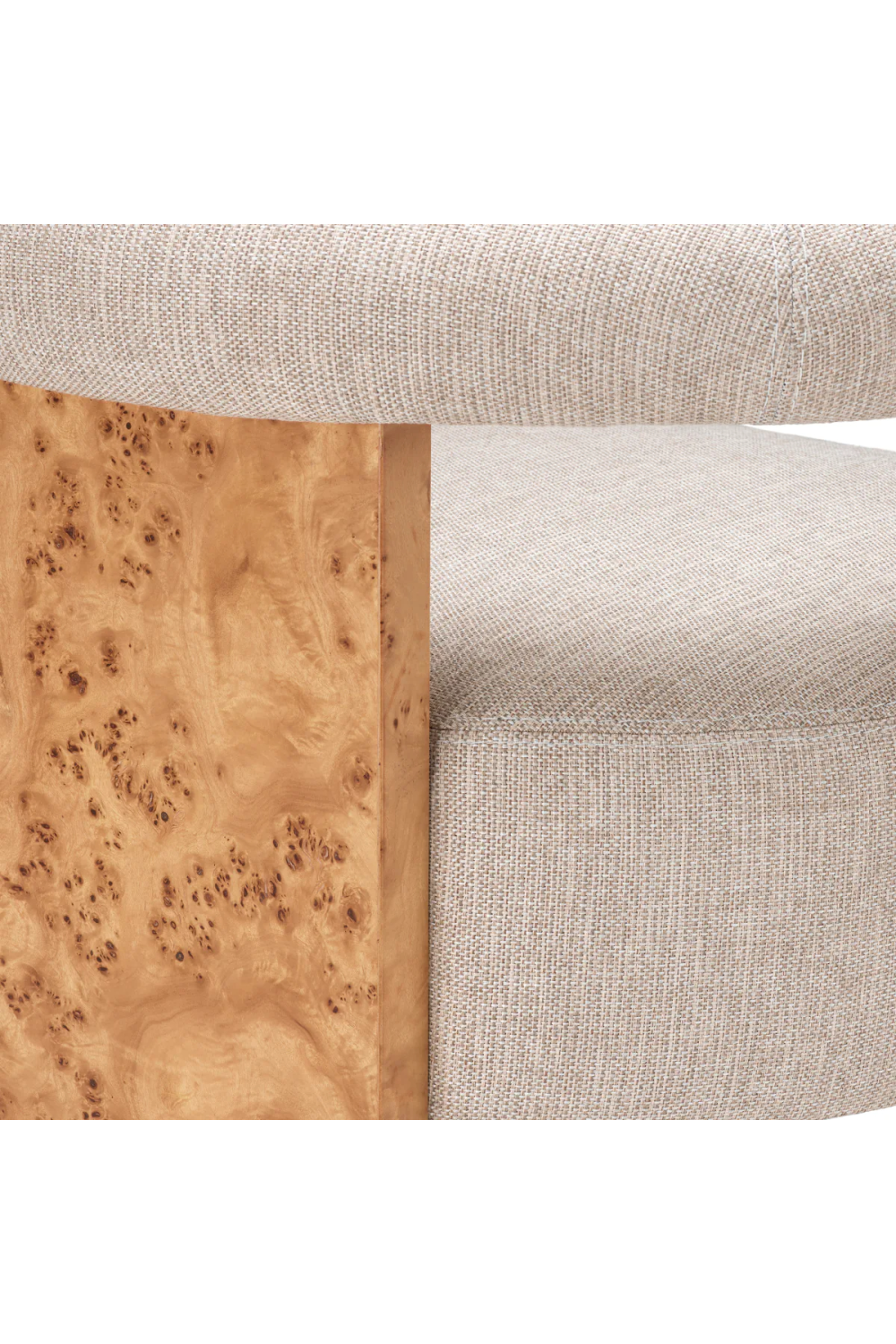 Mappa Burl Curved Dining Chair | Eichholtz Percy | Oroa.com