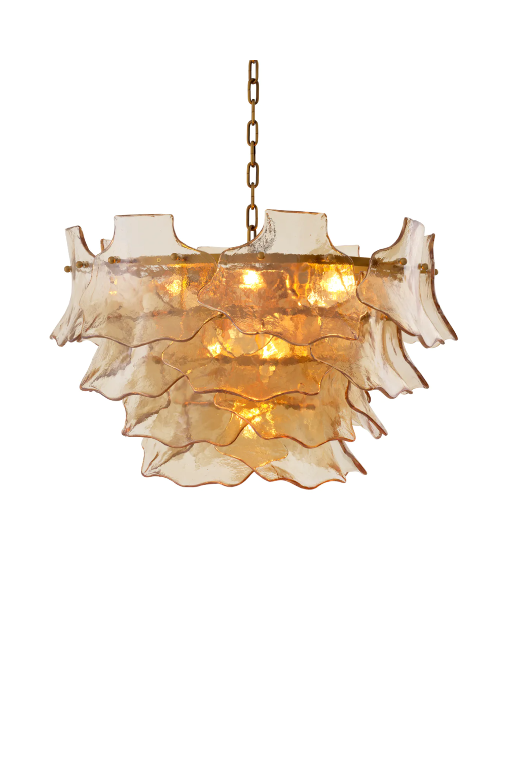 Champagne-Colored Glass Chandelier | Eichholtz Clarendon | Oroa.com