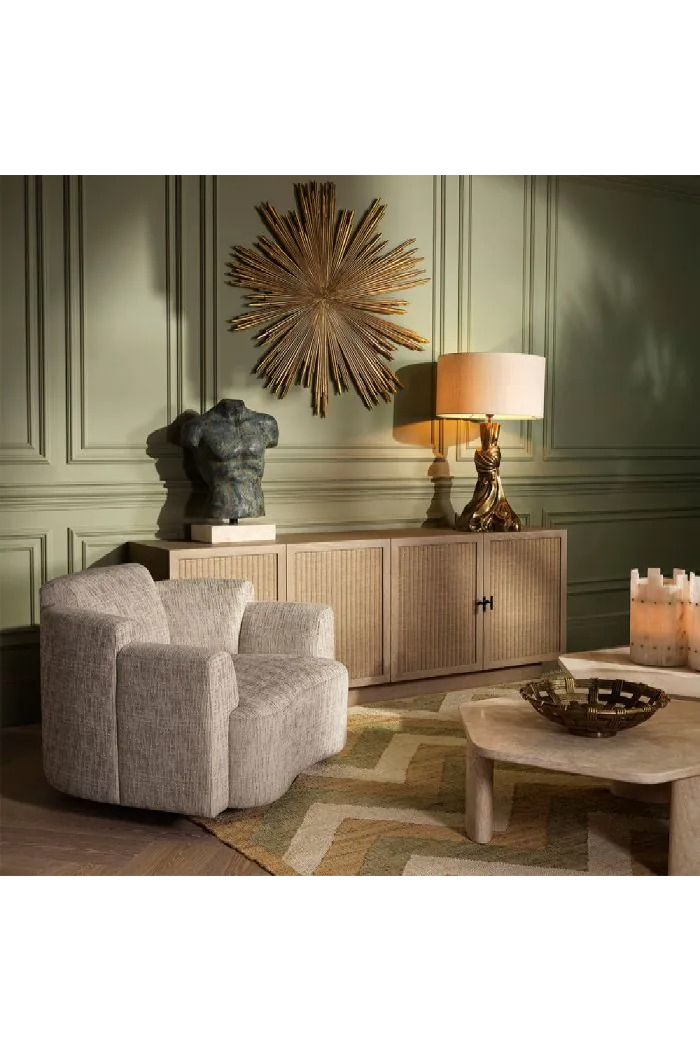 Caramel Oak 4-Door Dresser | Eichholtz Borchard | Oroa.com