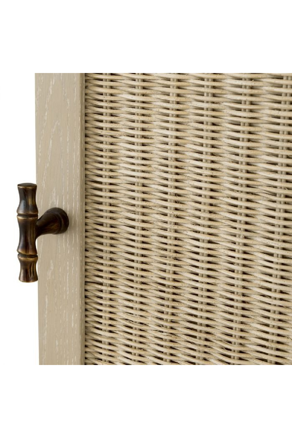 Rattan Door Wooden Desk | Eichholtz Borchard | Oroa.com