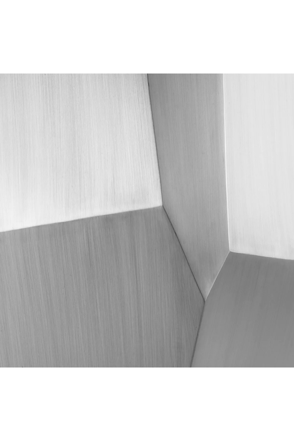 Brushed Steel Faceted Side Table | Eichholtz Ramiro | Oroa.com