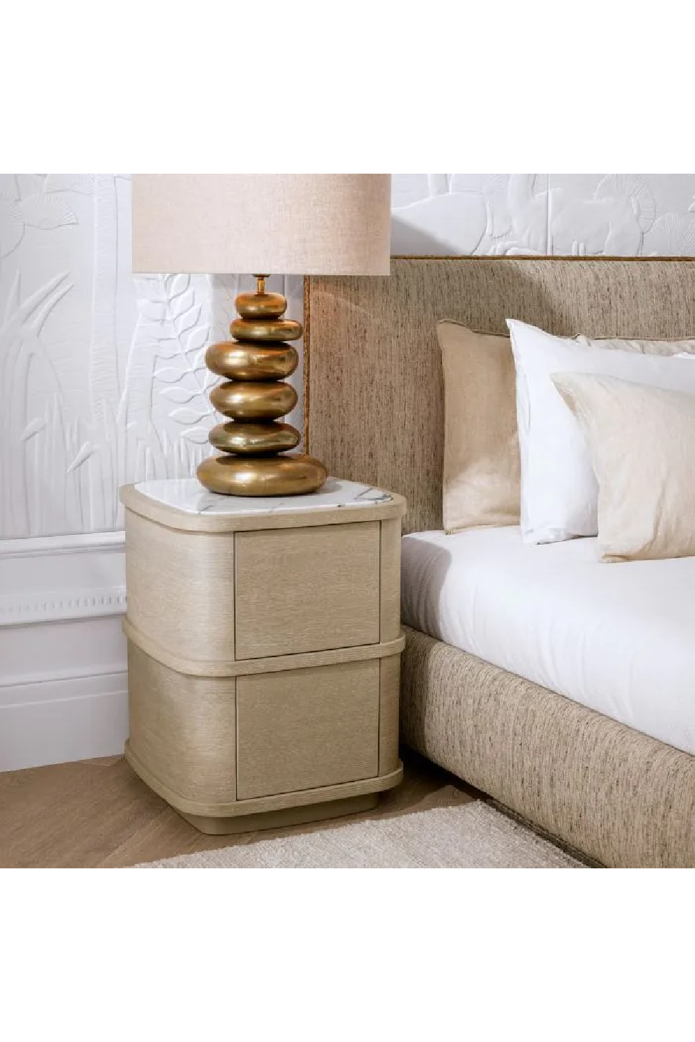 Marble Top 2-Drawer Nightstand S | Eichholtz Cabana | Oroa.com