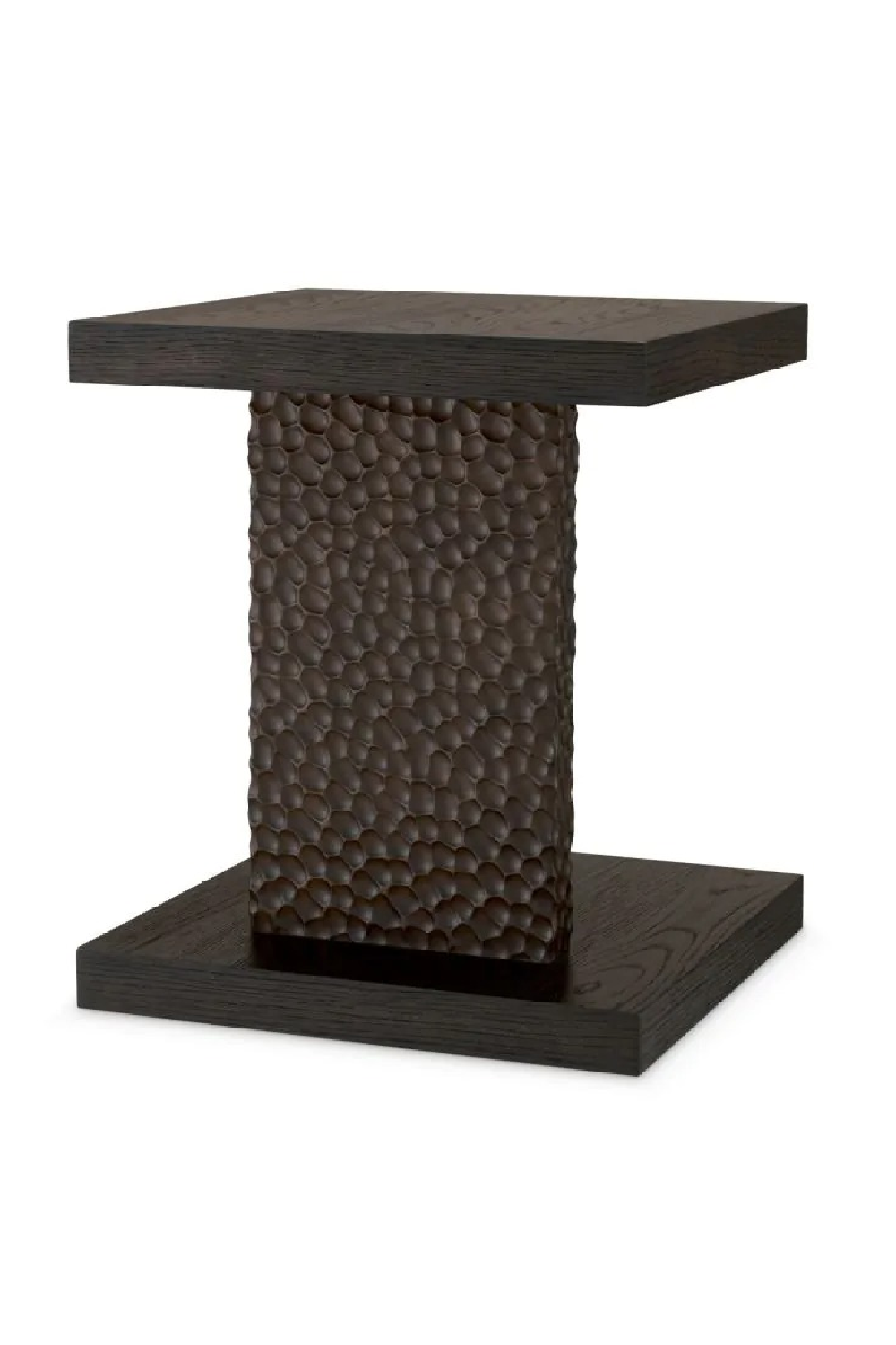 Hammered Oak Legs Side Table | Eichholtz Bravon | Oroa.com