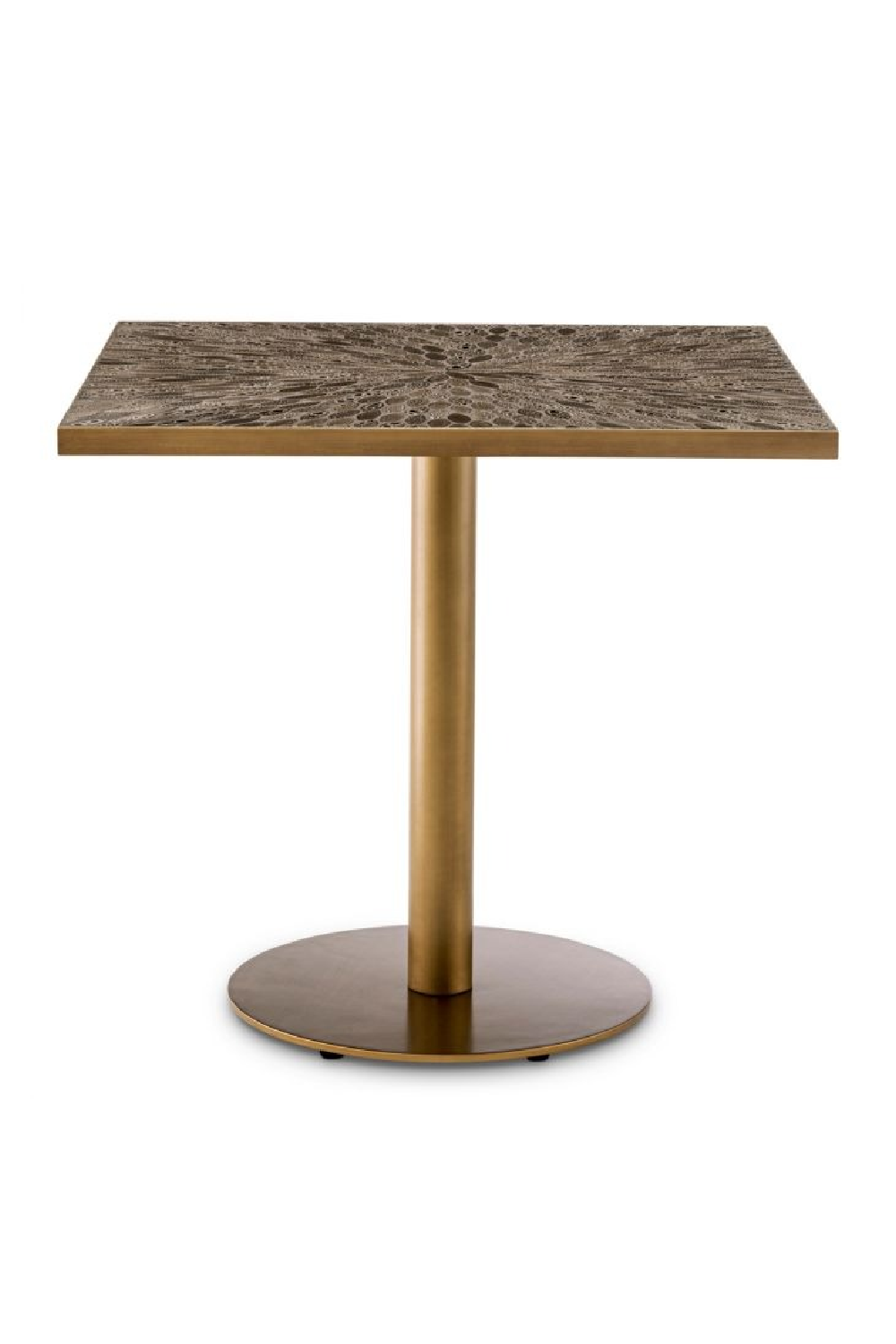 Antique Brass Square Dining Table | Eichholtz Declan | Oroa.com