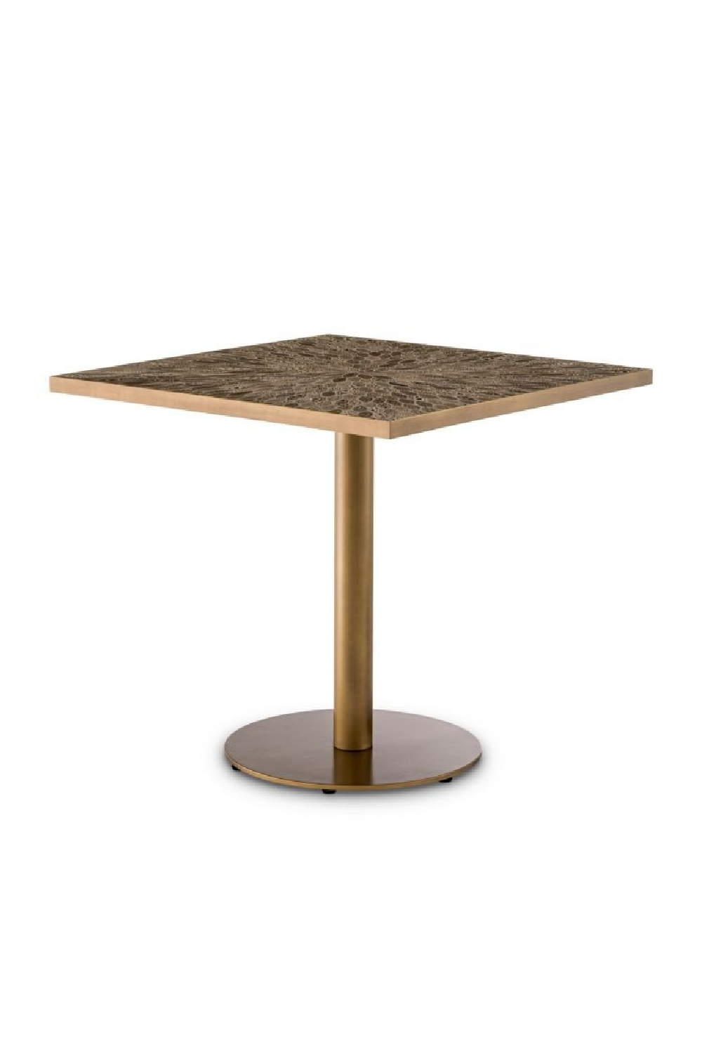 Antique Brass Square Dining Table | Eichholtz Declan | Oroa.com