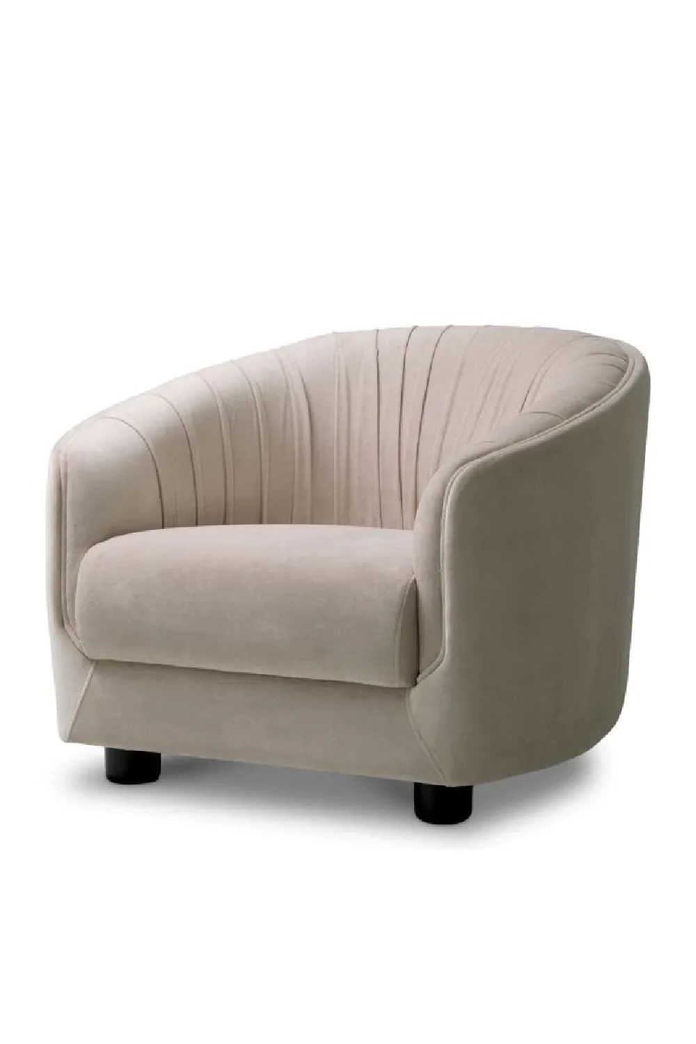 Brown Pleated Lounge Chair | Eichholtz Jameson | Oroa.com