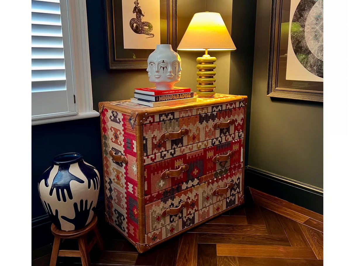 Kilim Upholstered Chest of Drawers | Oroa.com