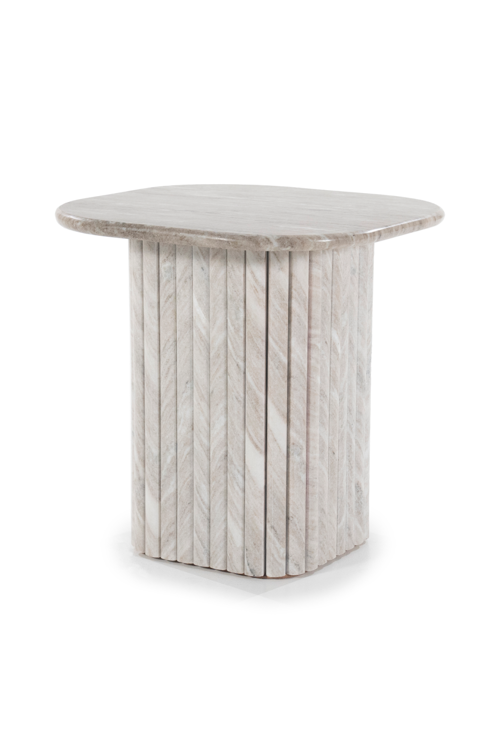 Gray Marble Side Table | By-Boo Dorique | OROA.com