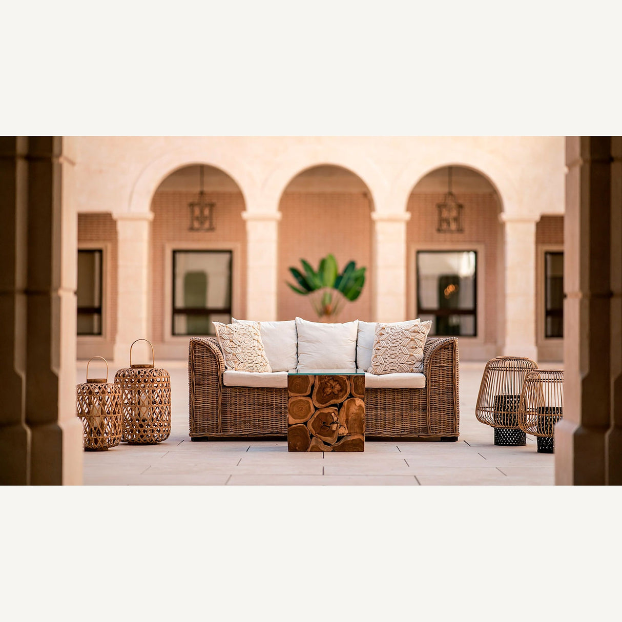 Bamboo Cage Candle Holder L | Vical Home Ghiare | Oroa.com