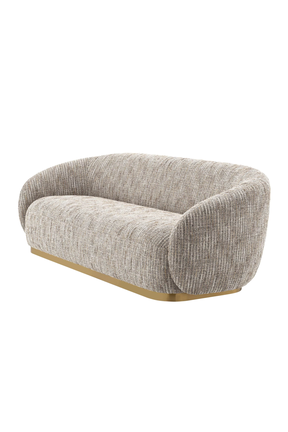 Brushed Brass Base Sofa | Eichholtz Brice | Oroa.com