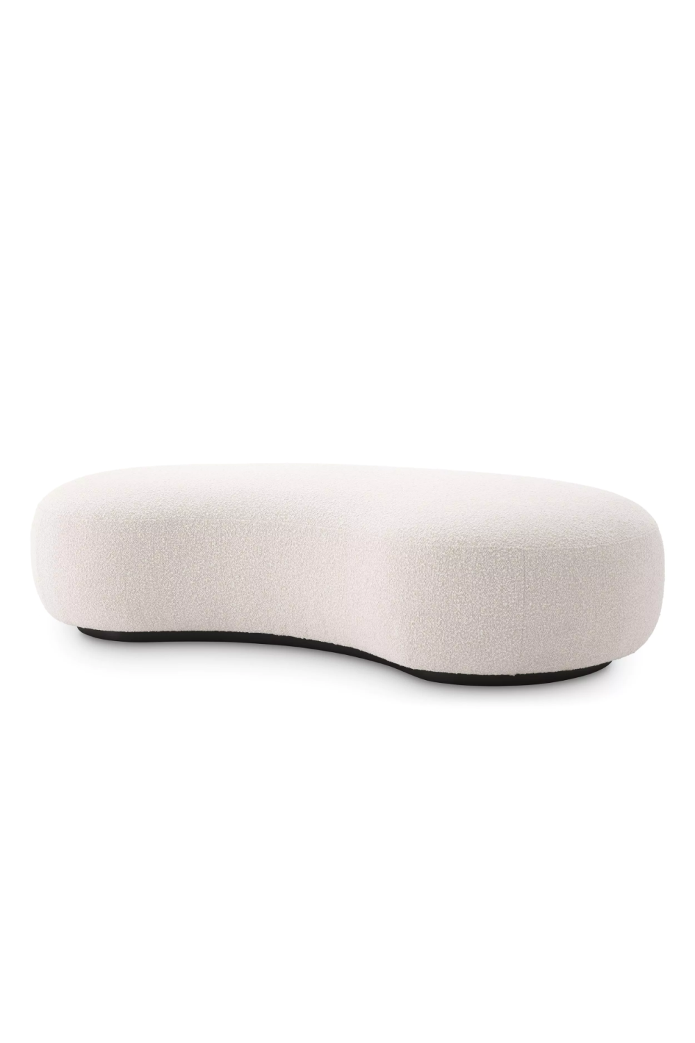Bouclé Cream Curve Bench | Eichholtz Björn | Oroa.com