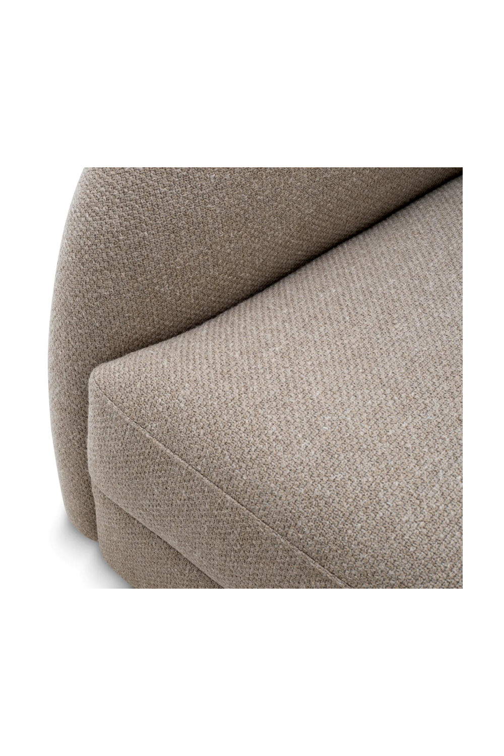 Greige Curved Sofa | Eichholtz Divisadero | Oroa.com