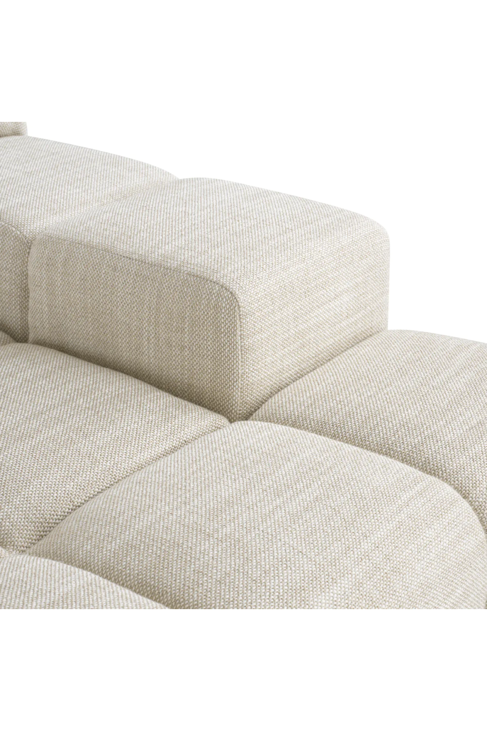 Beige Grid-Tufted Modular Sofa | Eichholtz Hunter | Oroa.com