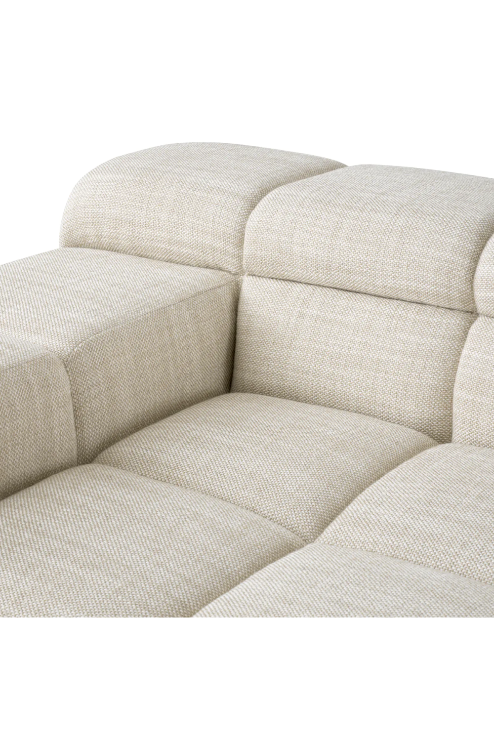 Beige Grid-Tufted Modular Sofa | Eichholtz Hunter | Oroa.com