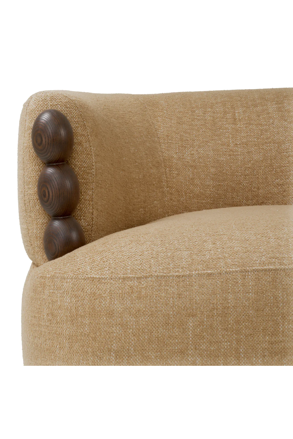 Wooden Accent Beige Lounge Chair | Eichholtz Grimaud | Oroa.com