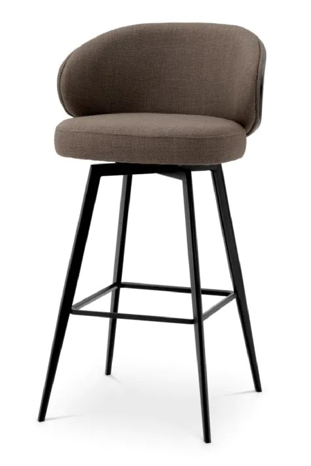 Curved Dark Gray Bar Stool | Eichholtz Camerota | Oroa.com