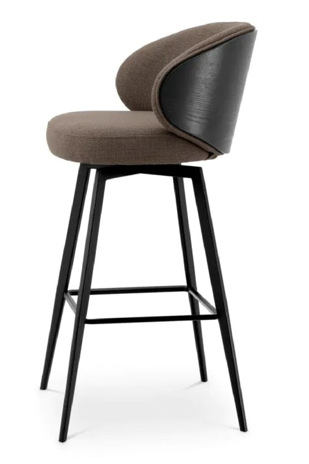Curved Dark Gray Bar Stool | Eichholtz Camerota | Oroa.com