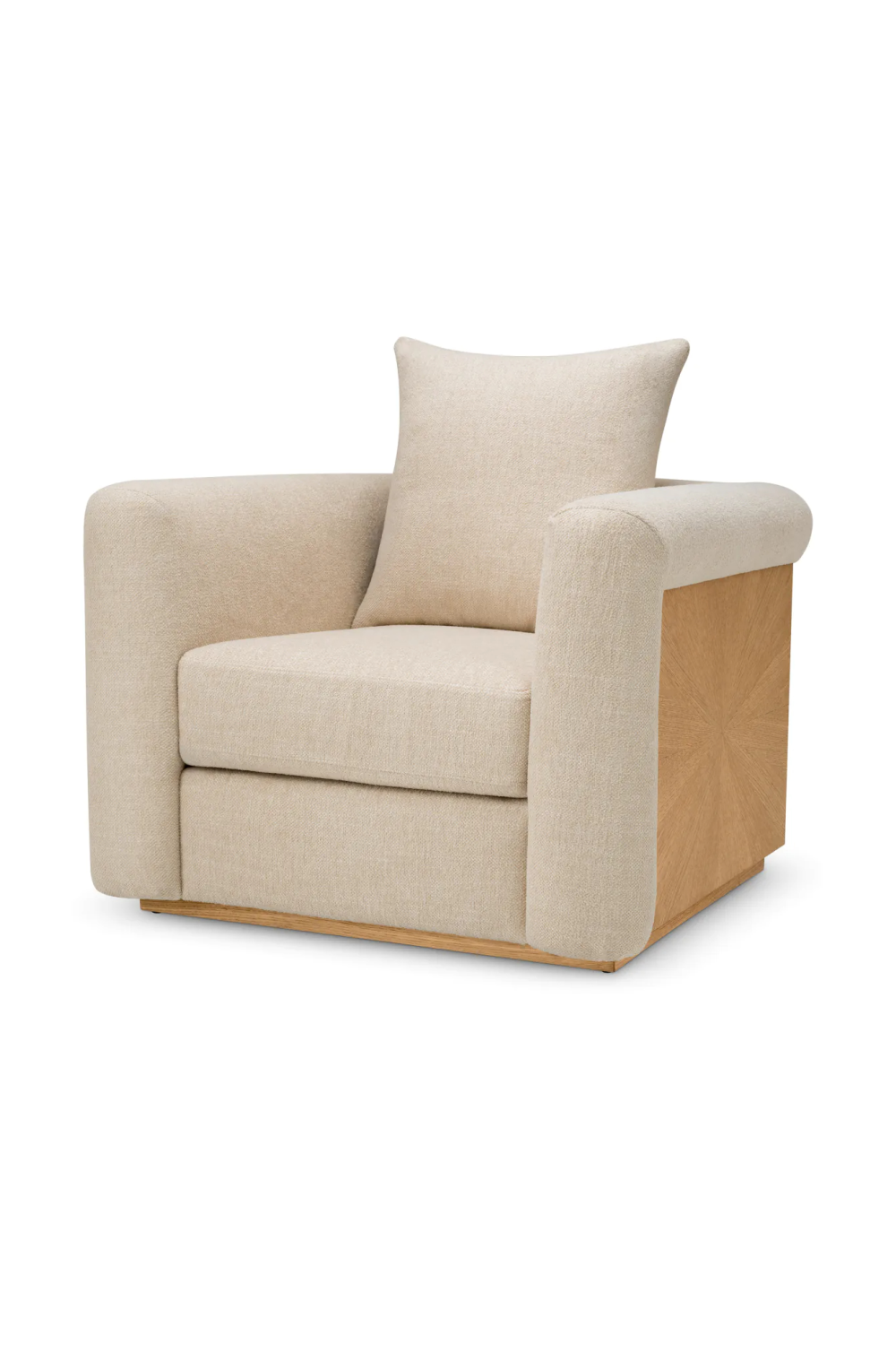Ecru Fabric Lounge Chair | Eichholtz Amadeo | Oroa.com