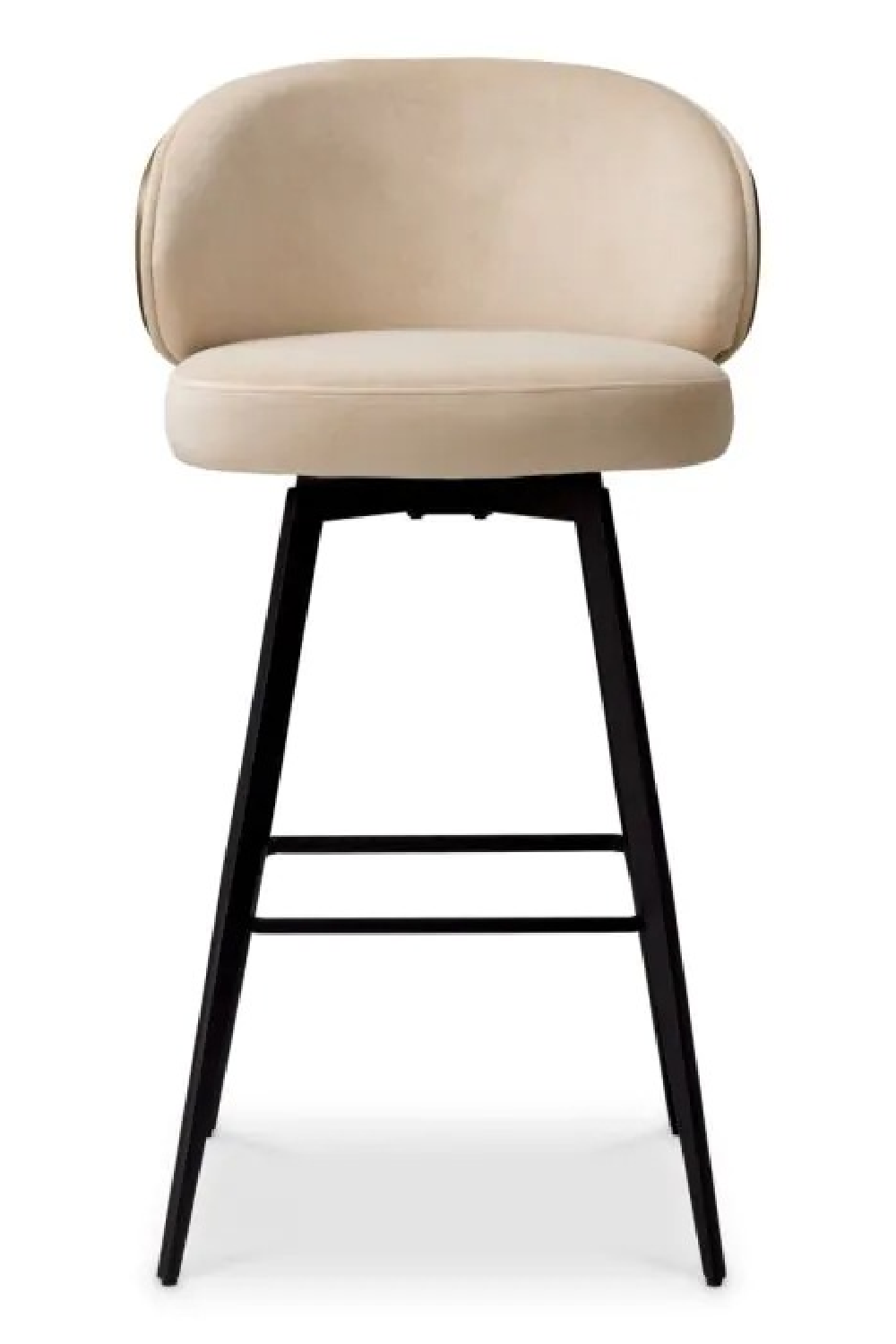 Curved-Back Beige Bar Stool | Eichholtz Camerota | Oroa.com