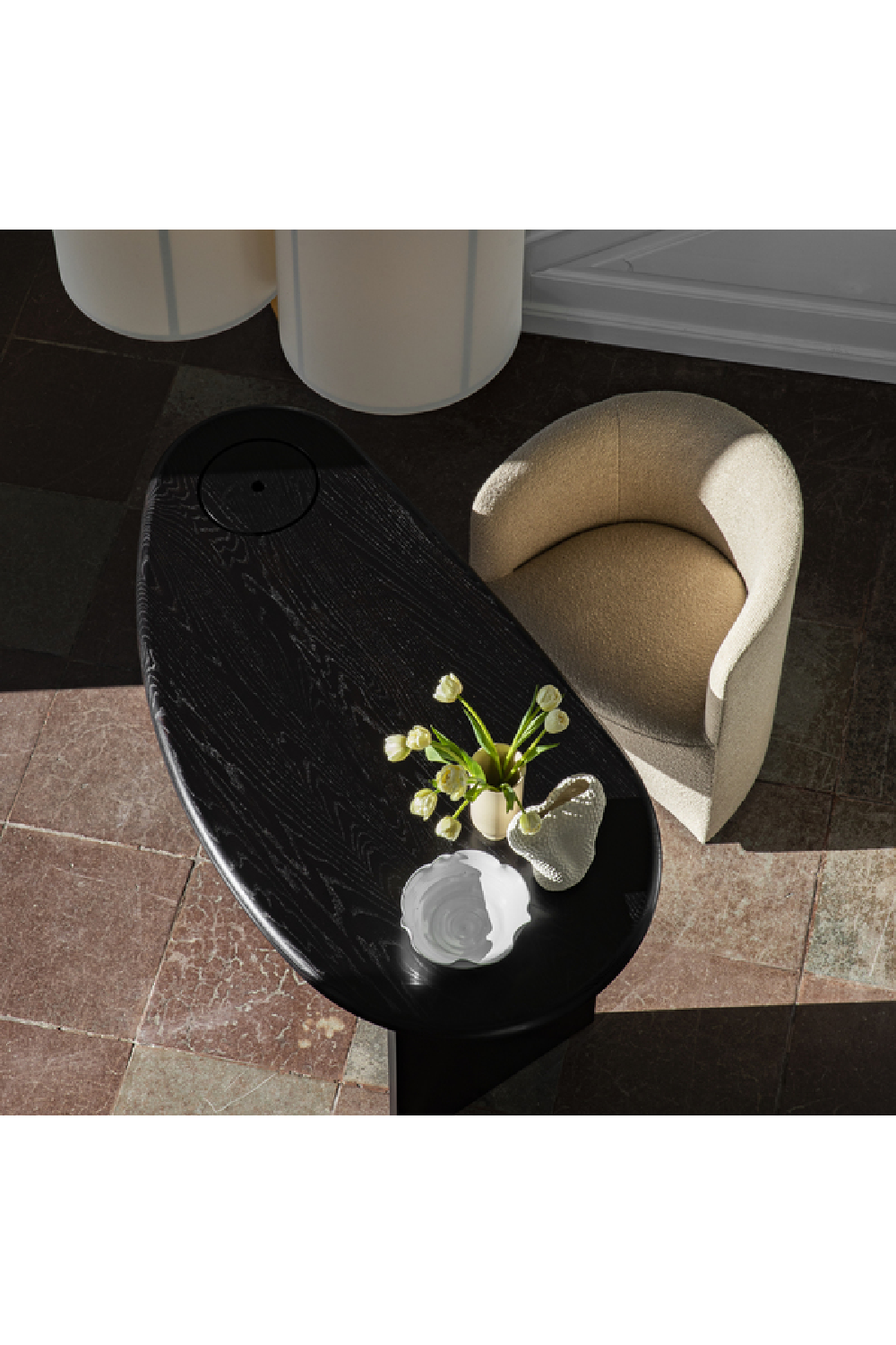 Hidden Storage Oak Desk | Audo Copenhagen The Eclipse | Oroa.com