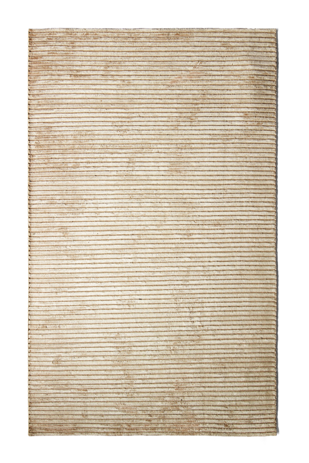Beige Ribbed Fabric Rug | Audo Copenhagen Houkime | Oroa.com