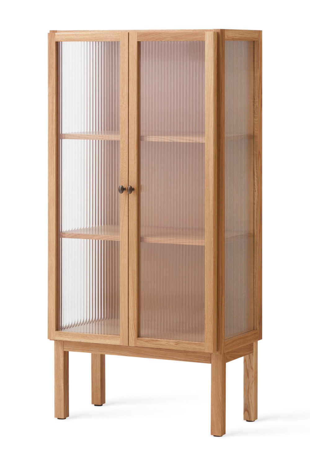 Reeded Glass 2-Door Cabinet | Audo Copenhagen Curiosity | Oroa.com
