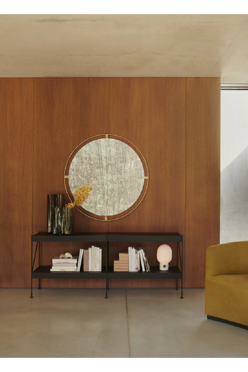 Round Brass Mirror L | Audo Copenhagen Nimbus | Oroa.com