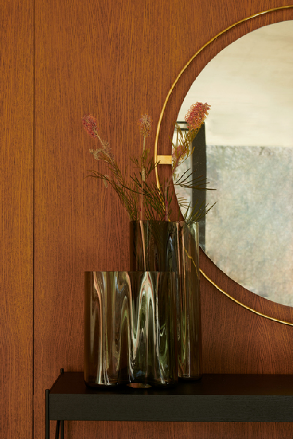 Round Brass Mirror L | Audo Copenhagen Nimbus | Oroa.com