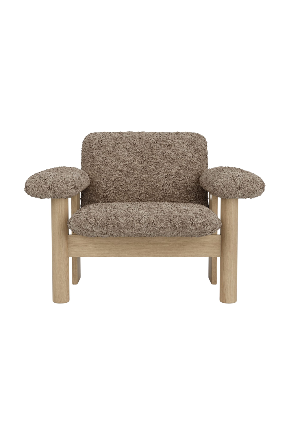 Low Back Sheep Skin Lounge Chair | Audo Copenhagen Brasilia | Oroa.com