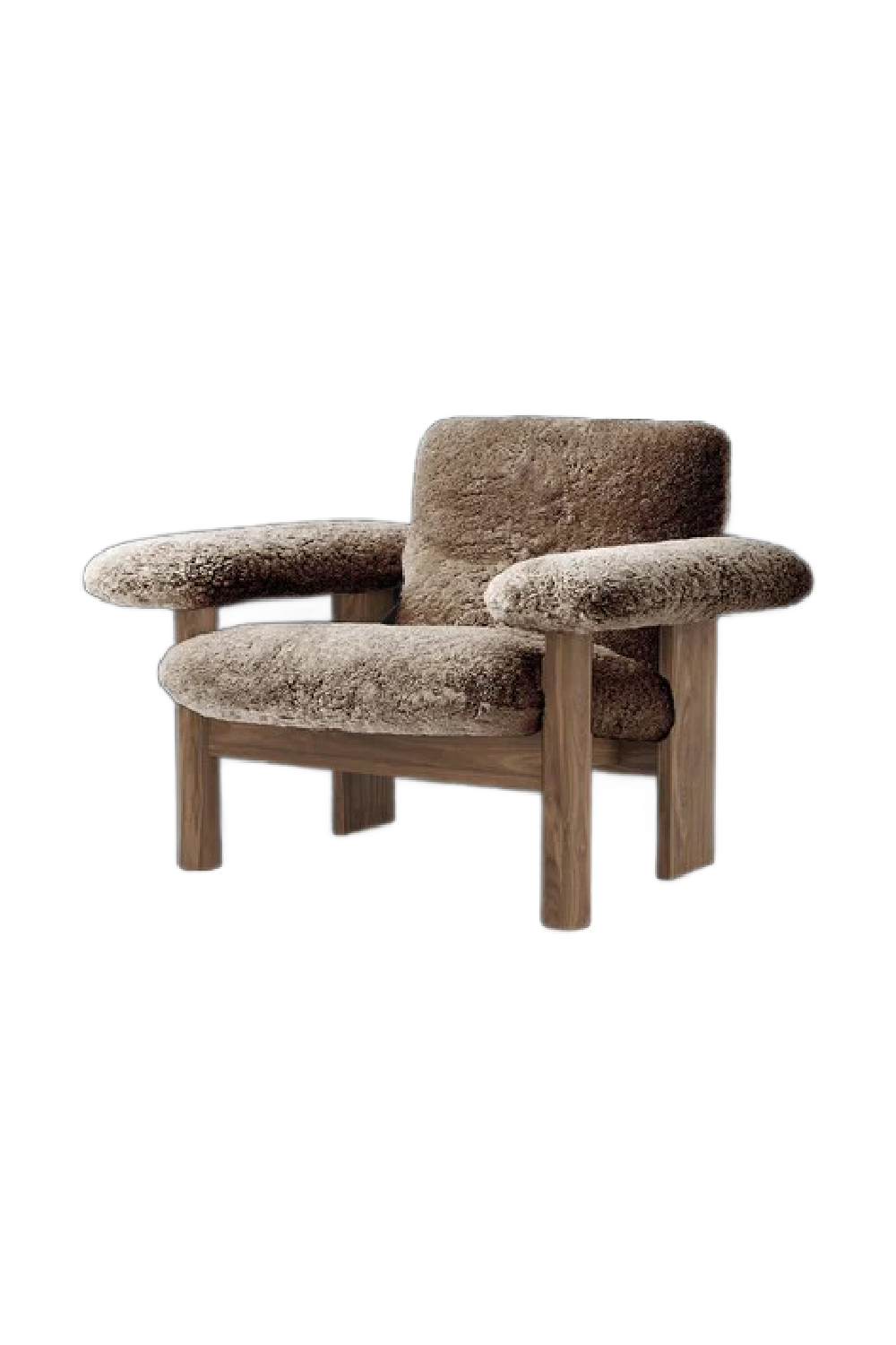 Low Back Sheep Skin Lounge Chair | Audo Copenhagen Brasilia | Oroa.com
