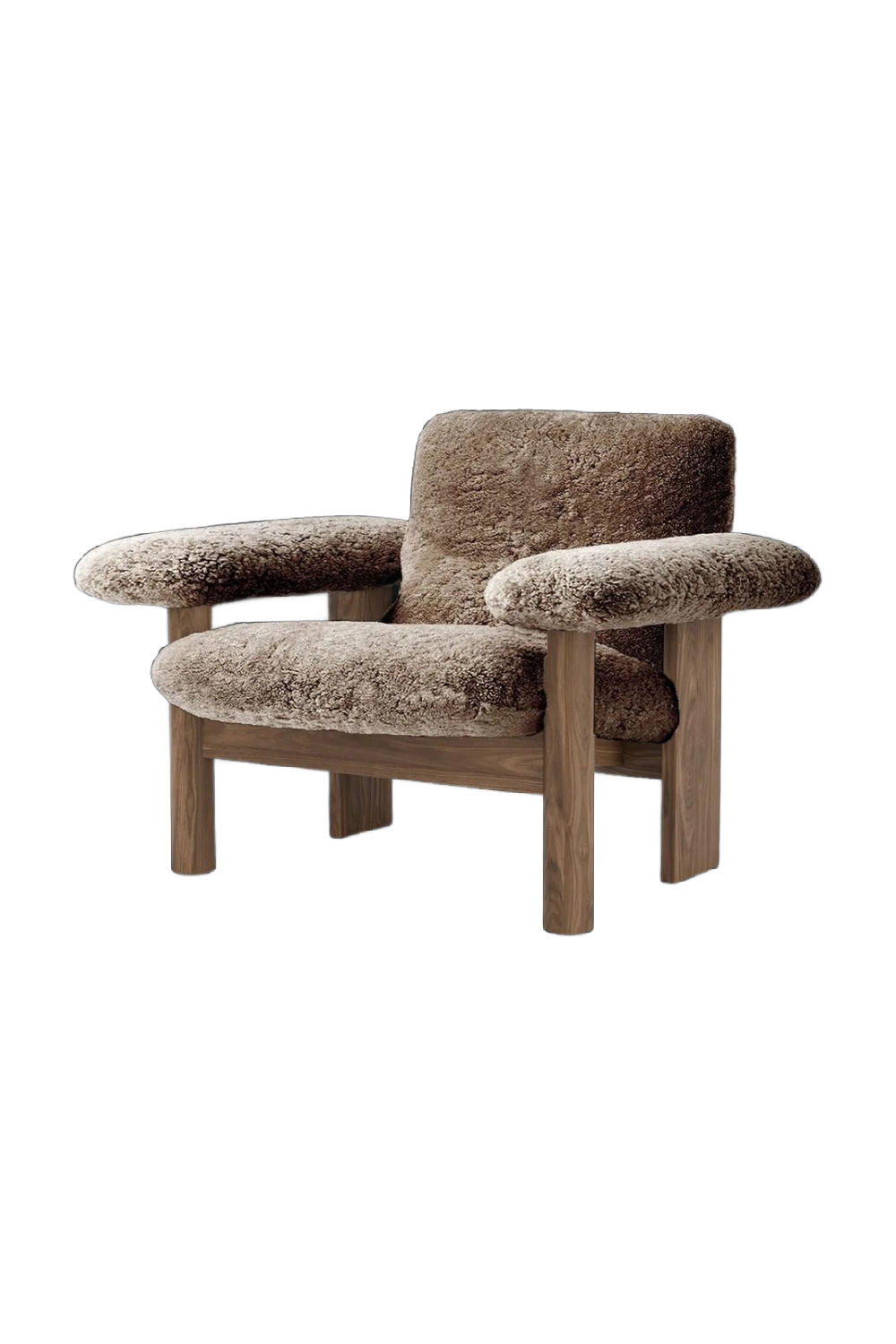 Low Back Sheep Skin Lounge Chair | Audo Copenhagen Brasilia | Oroa.com