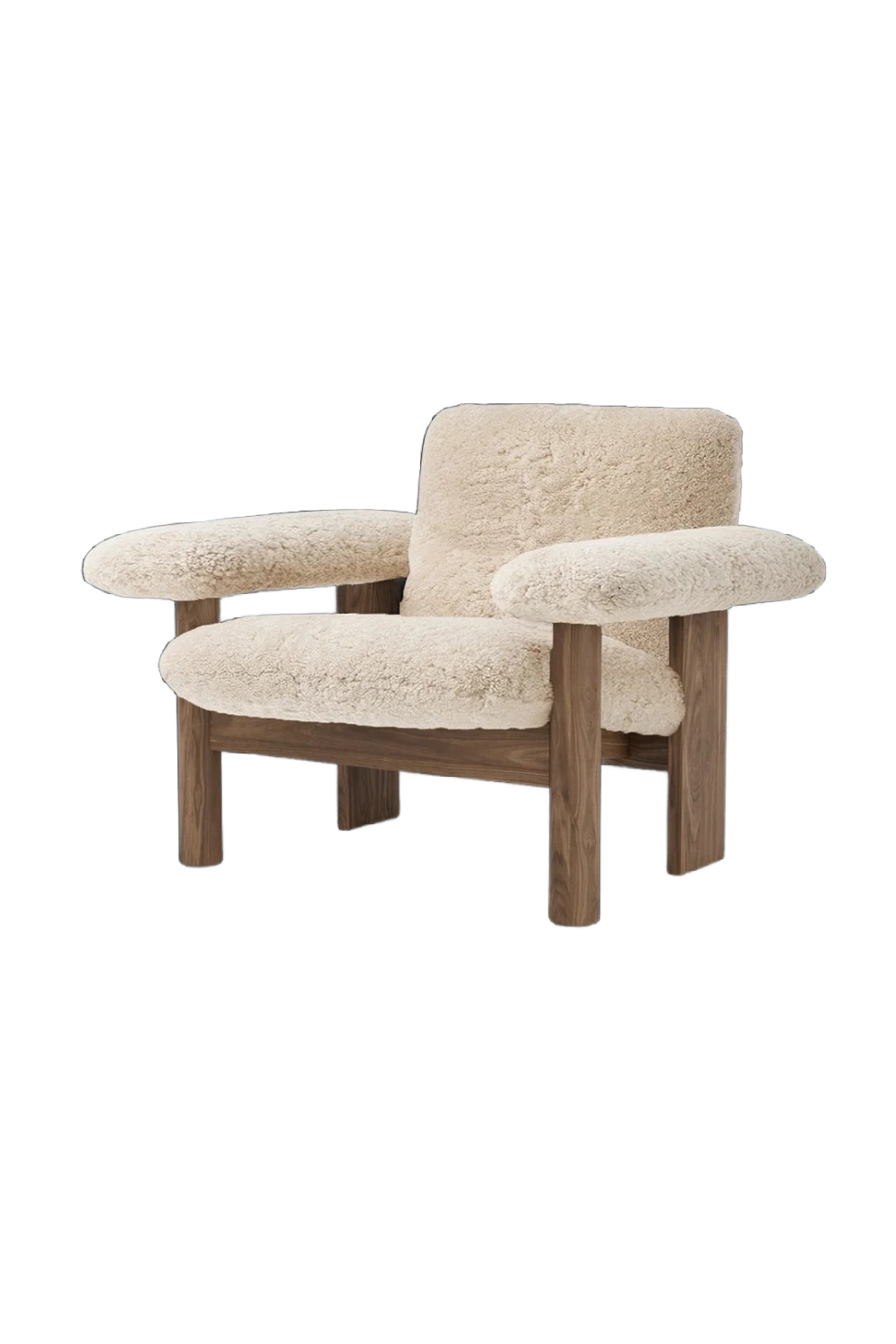 Low Back Sheep Skin Lounge Chair | Audo Copenhagen Brasilia | Oroa.com