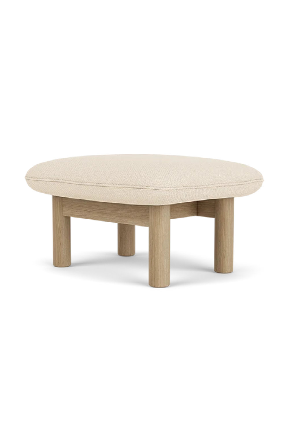 Cushioned Wooden Ottoman | Audo Copenhagen Brasilia | Oroa.com