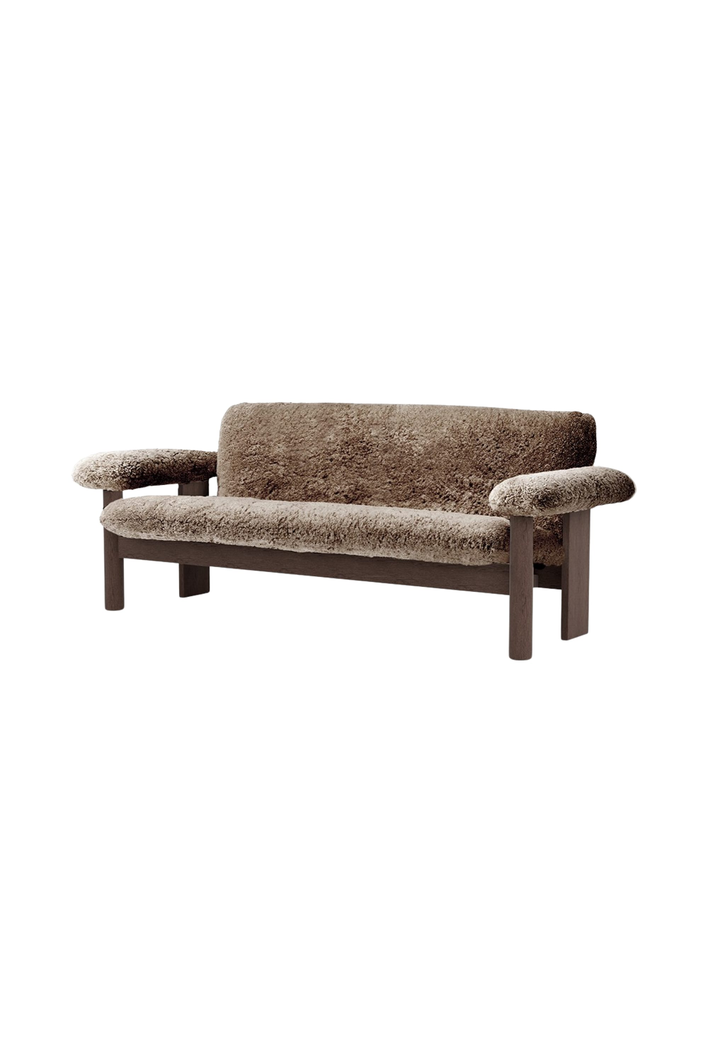 Oak Framed Sheepskin Sofa | Audo Copenhagen Brasilia | Oroa.com