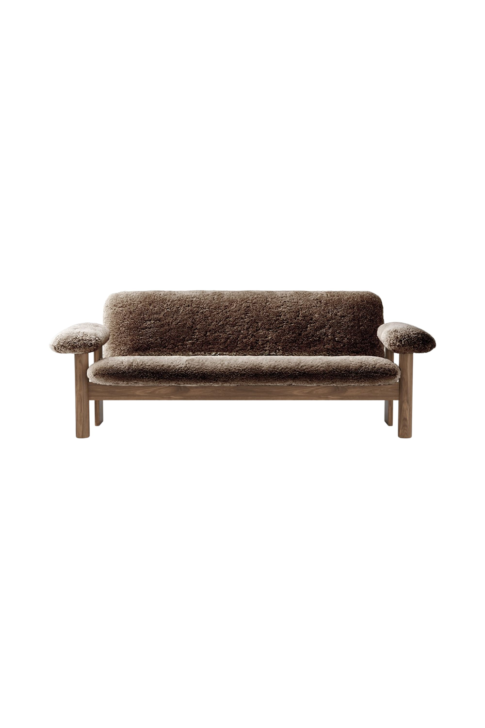 Oak Framed Sheepskin Sofa | Audo Copenhagen Brasilia | Oroa.com