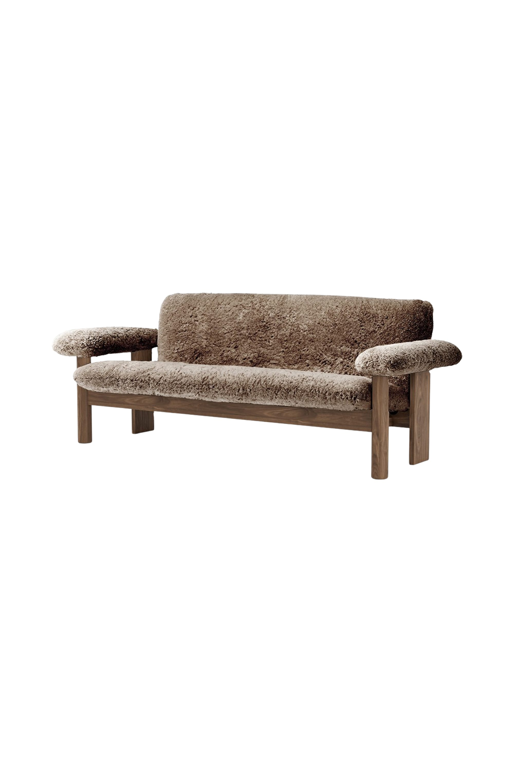 Oak Framed Sheepskin Sofa | Audo Copenhagen Brasilia | Oroa.com