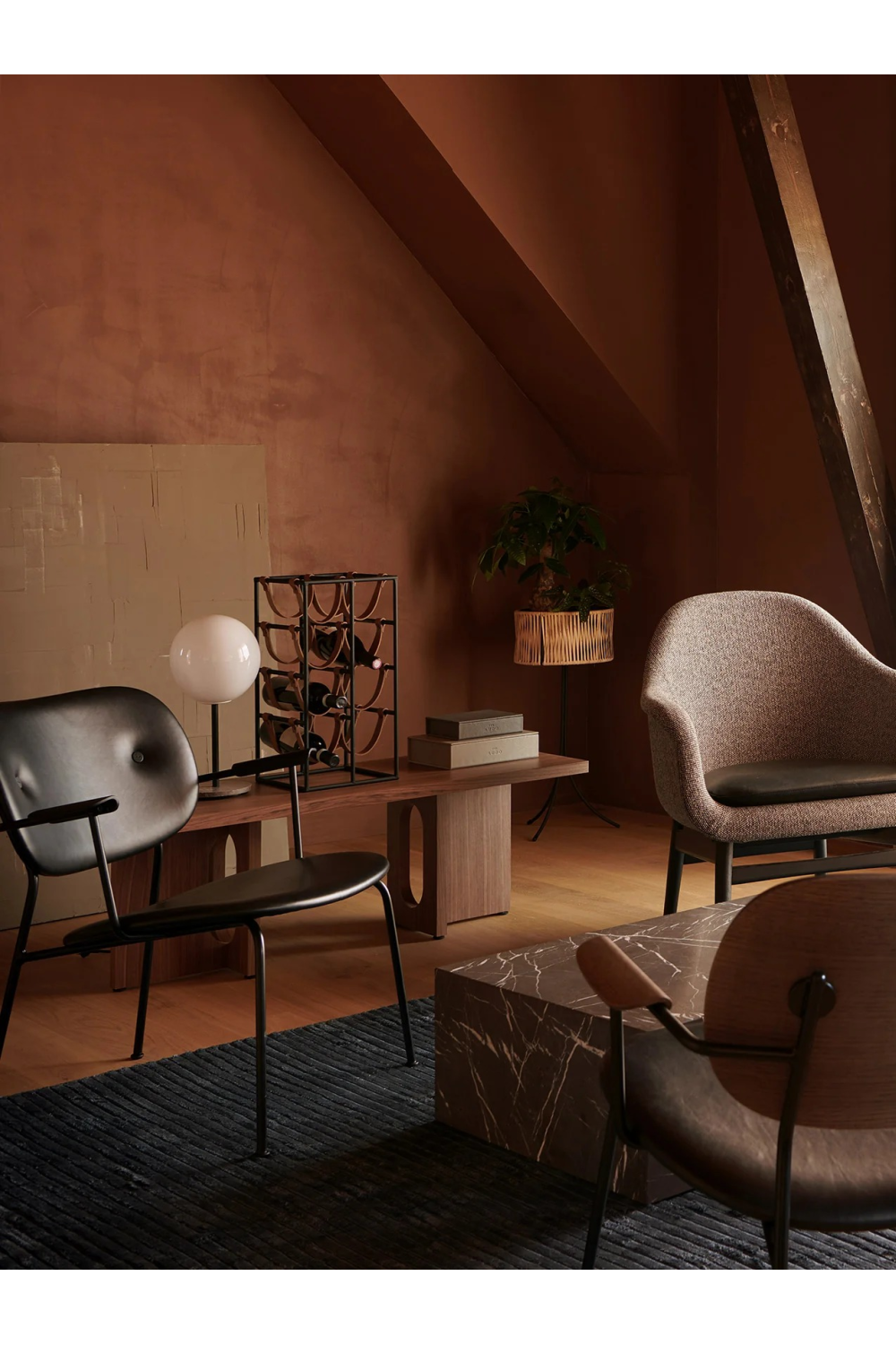 Minimalist Shell Lounge Chair | Audo Copenhagen Harbour | Oroa.com