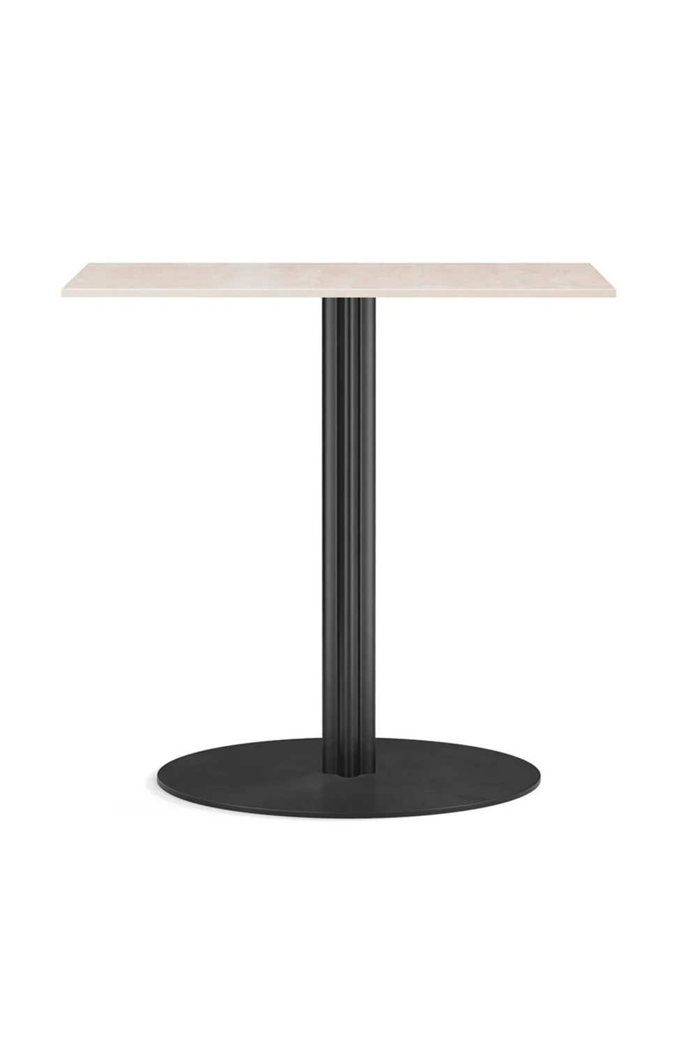 Round-Base Rectangular Dining Table | Audo Copenhagen Harbour Column | Oroa.com