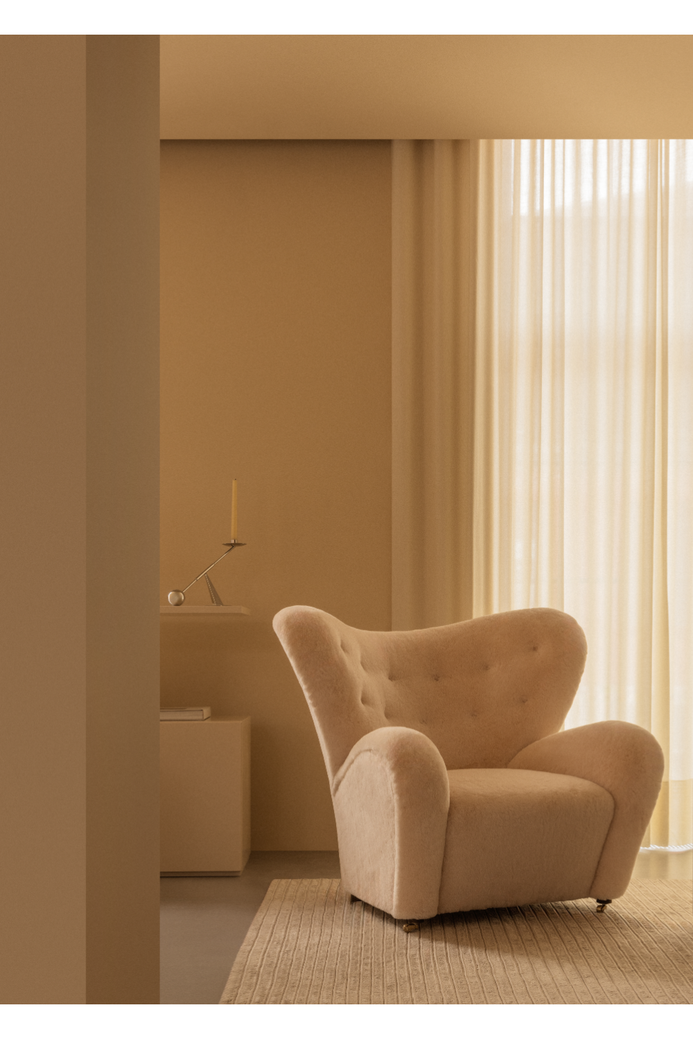 Modern Wingback Lounge Chair | Audo Copenhagen The Tired Man | Oroa.com