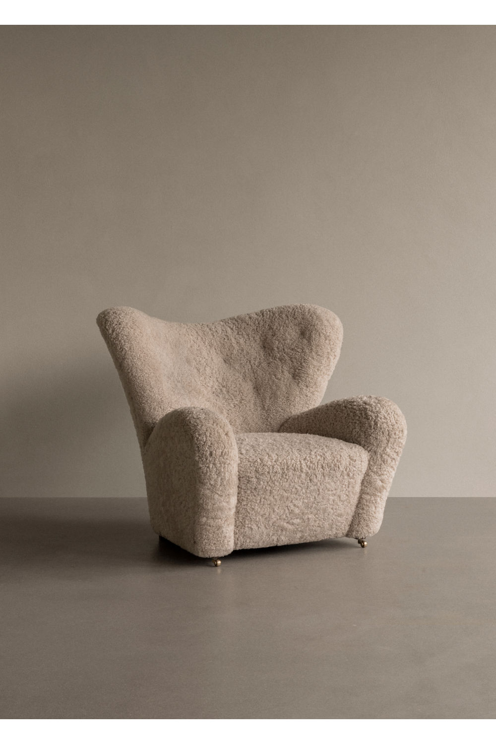 Modern Wingback Lounge Chair | Audo Copenhagen The Tired Man | Oroa.com