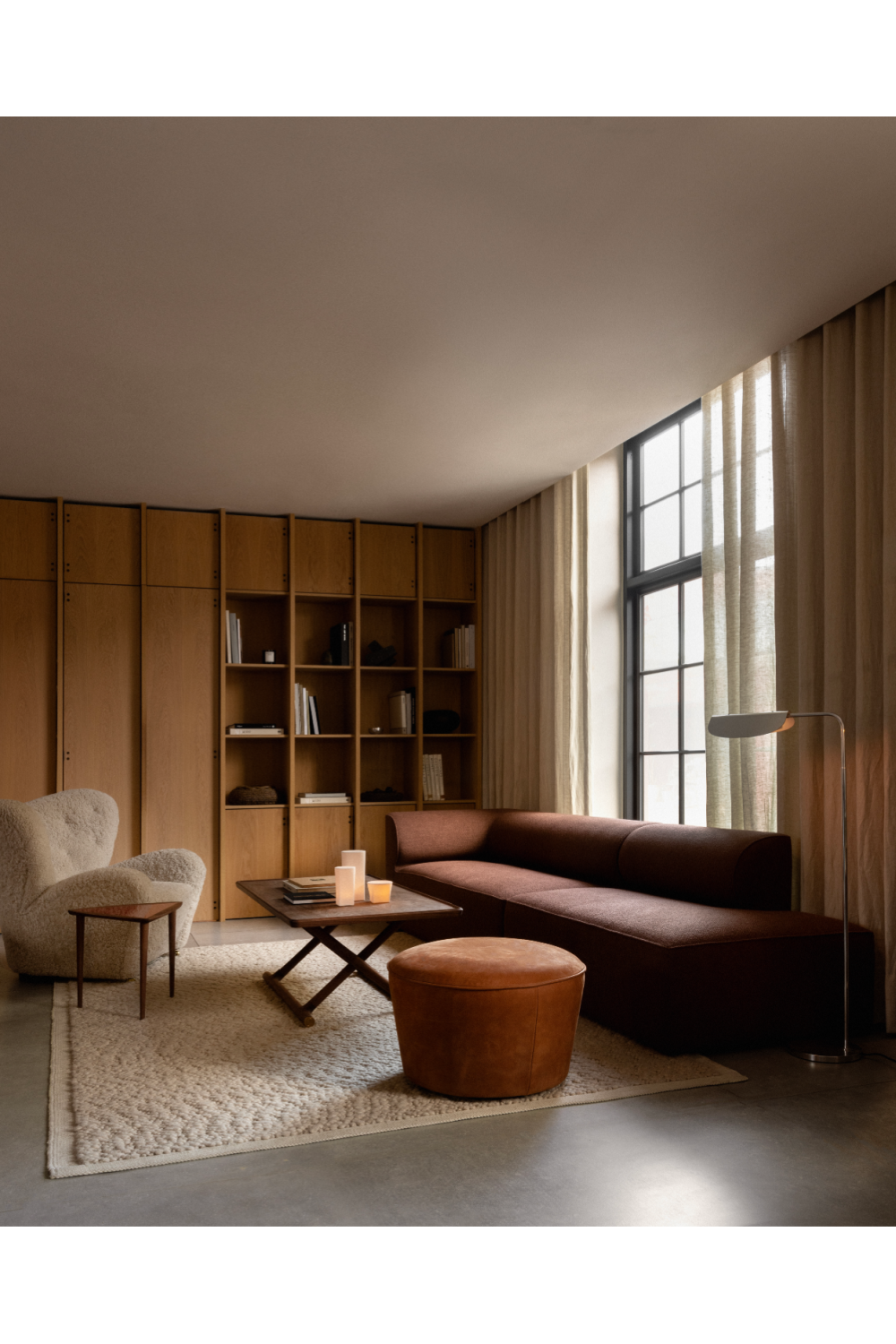 Modern Wingback Lounge Chair | Audo Copenhagen The Tired Man | Oroa.com