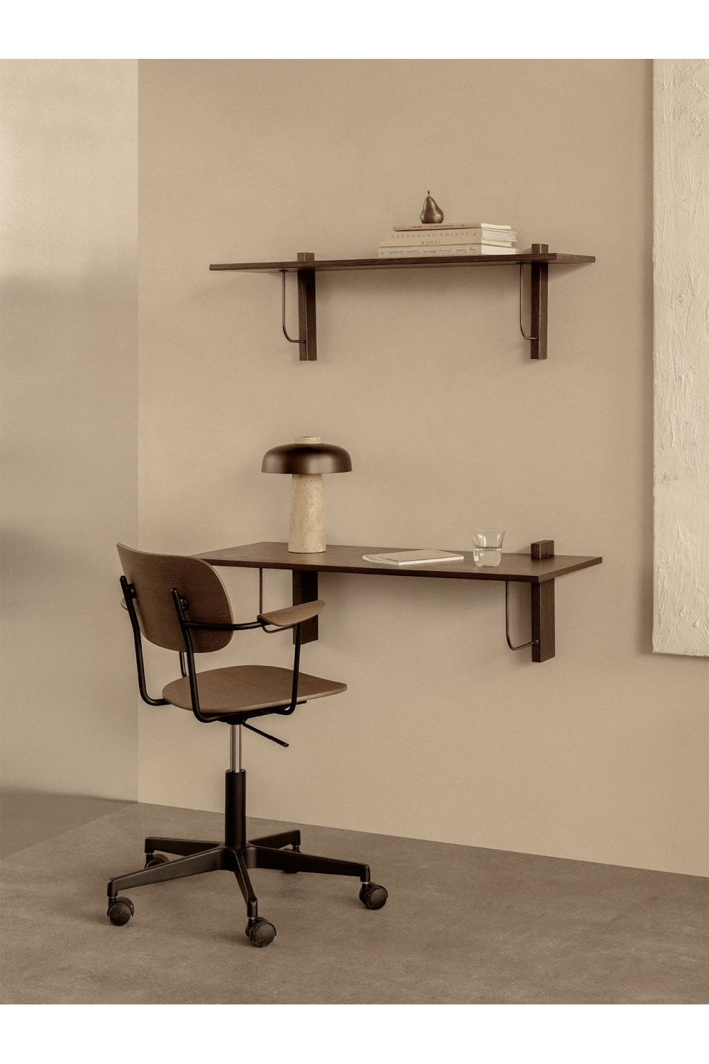 Aluminum Base Oak Swivel Chair | Audo Copenhagen Co Task