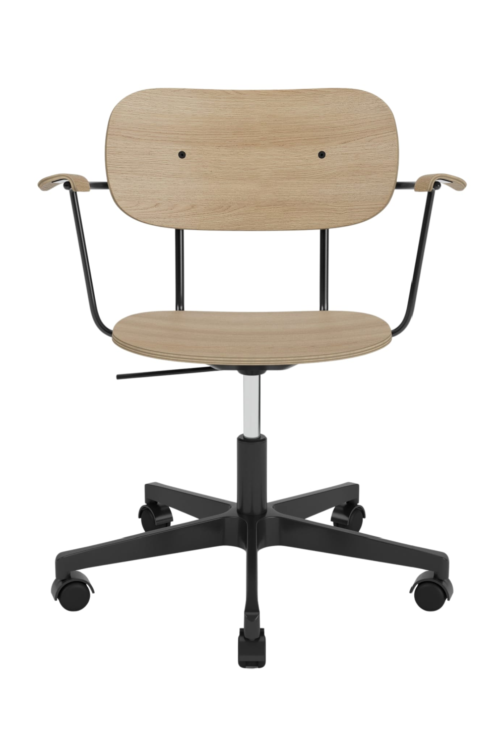 Aluminum Base Oak Swivel Chair | Audo Copenhagen Co Task
