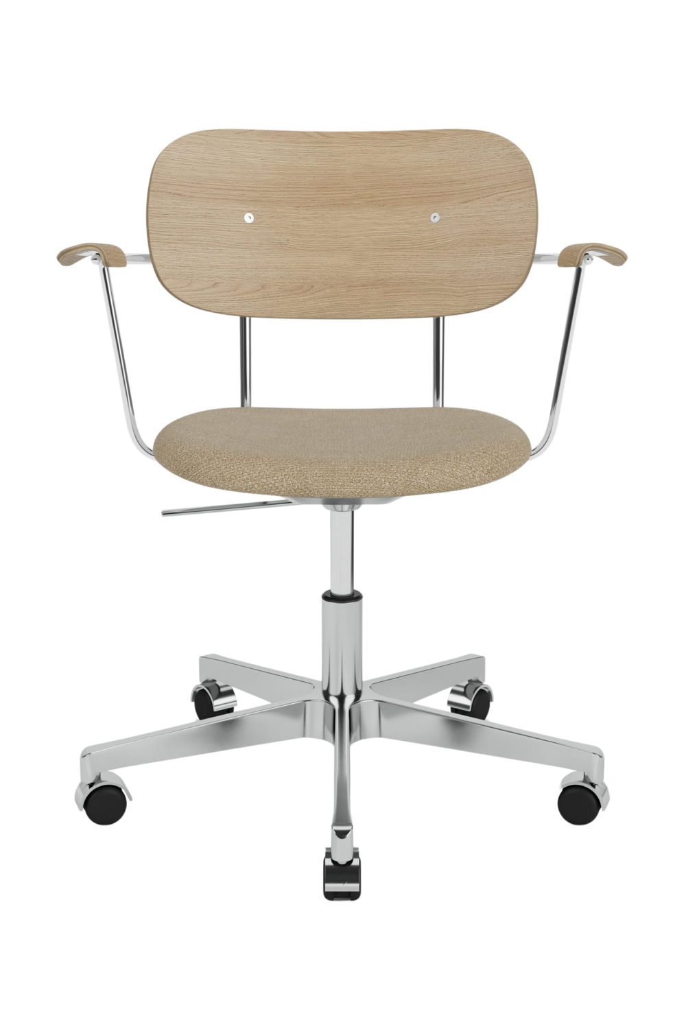 Padded Seat Aluminum Swivel Armchair | Audo Copenhagen Co | Oroa.com