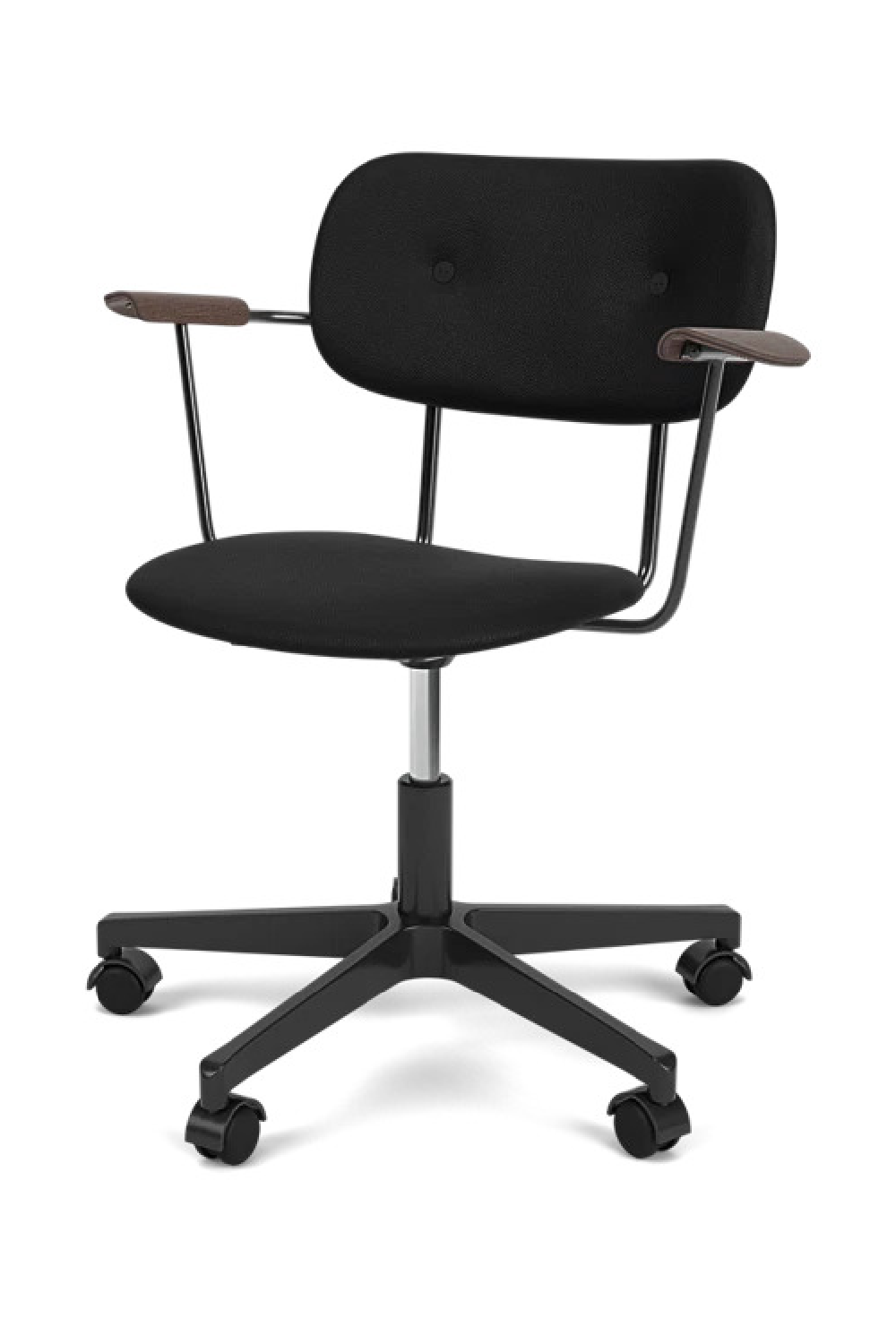 Upholstered Black Swivel Armchair | Audo Copenhagen Co | Oroa.com