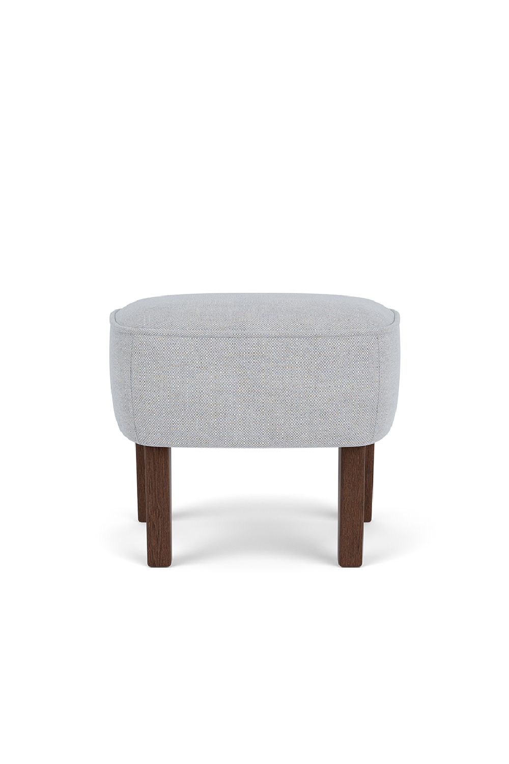 Oak Base Upholstered Ottoman | Audo Copenhagen Ingeborg | Oroa.com