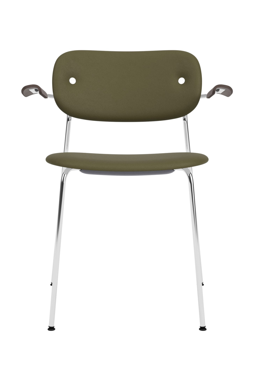 Chrome Padded Dining Armchair | Audo Copenhagen Co | Oroa.com