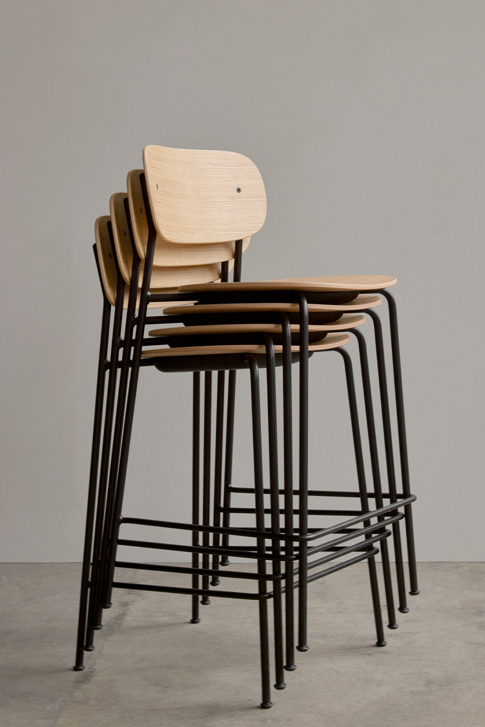 Oak Veneer Counter Chair | Audo Copenhagen Co | Oroa.com