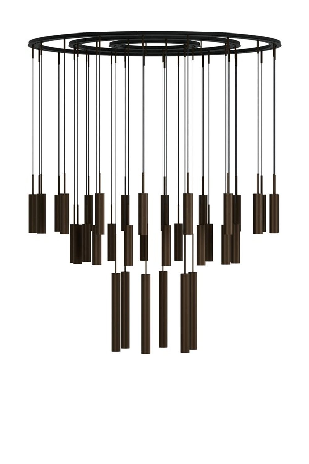 Bronzed Tube Chandelier | Audo Copenhagen Tubulaire | Oroa.com